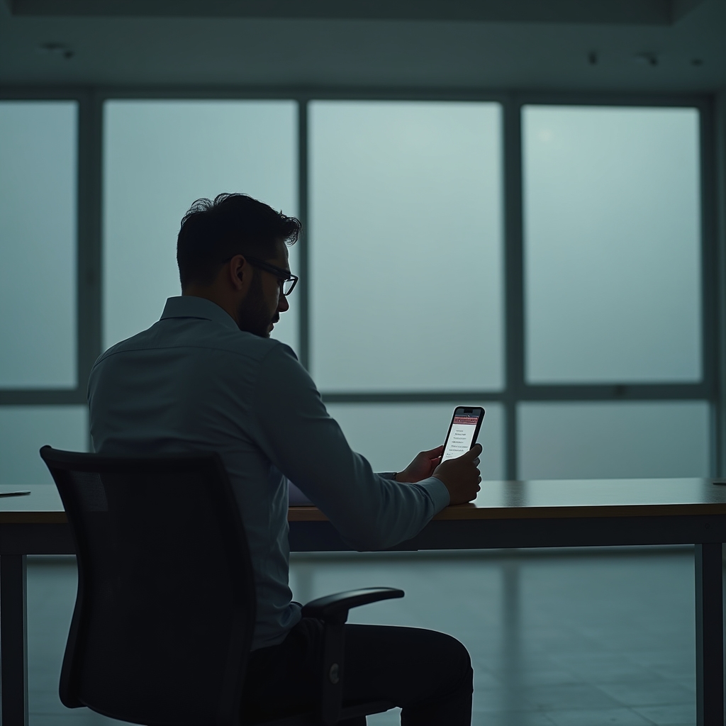 Customer waiting for a response that never comes, representing the post-sale gap in Argentine businesses